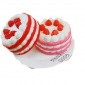 慢回弹pu新品squishy新款仿真食物三层草莓奶油蛋糕**挤压玩具