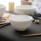 纯白骨瓷碗家用4.5英寸饭碗白色陶瓷碗汤碗家用面碗白瓷碗微波炉